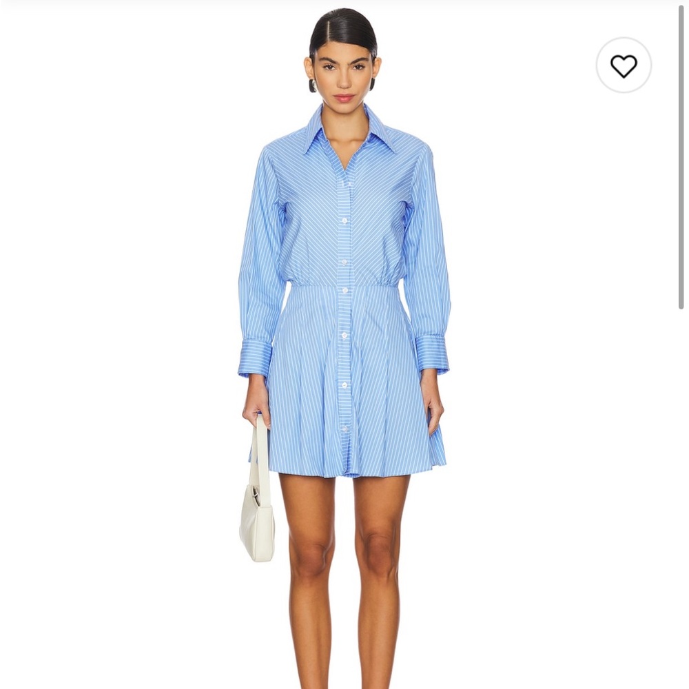 Blue Striped Mini Dress